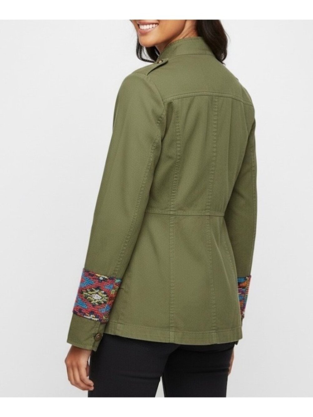 RARE Jen's Pirate Booty Embroidered Military Jacket XS| Boho Coastal Cowgirl 70s - Picture 10 of 16
